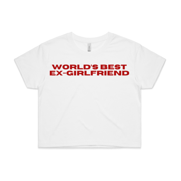 WORLD'S BEST EX-GIRLFRIEND - GRAPHIC CROP BABY TEE Thumbnail